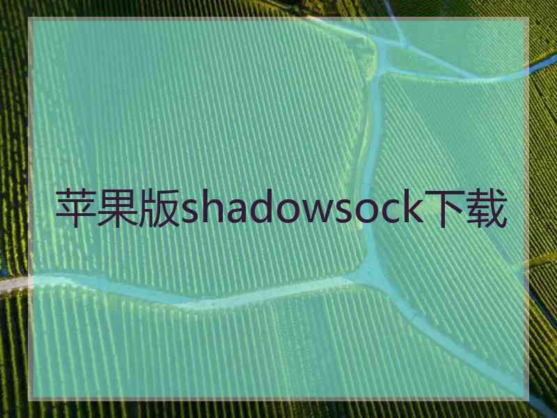 苹果版shadowsock下载