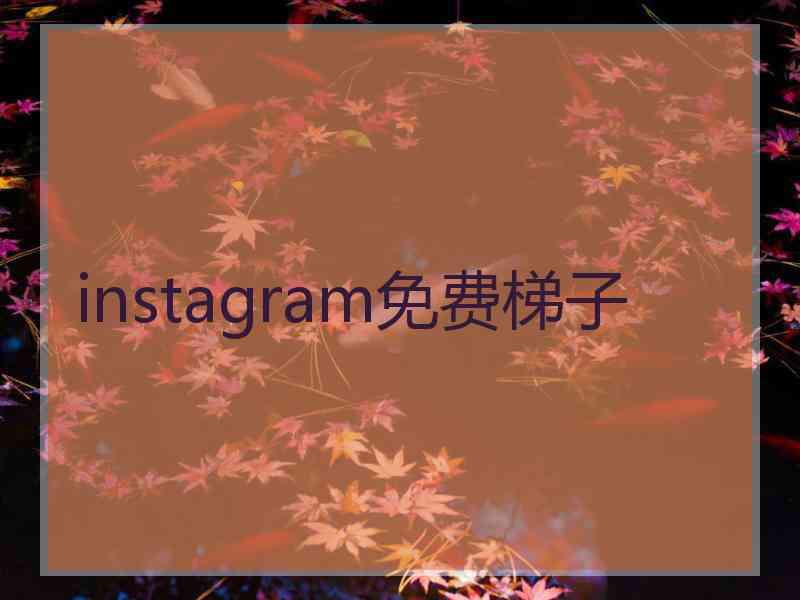 instagram免费梯子